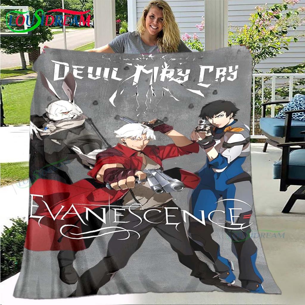 Fashion D-Devil May Cry Tapestry Game Poster Four Seasons Blanket Sofa Cover Travel Bed Plush Blanket Office Break Blanket Gift