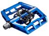 Funn Mamba Clipless Pedals with Spring SPD Binding Pedals for Mountain Bikes Mechanism, Dual-Sided Cleats, Compatible, (MTB) (Blue)