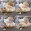 Kids' Summer Sunflower Straw Hat & Bag Set – Parent-Child Beach Style