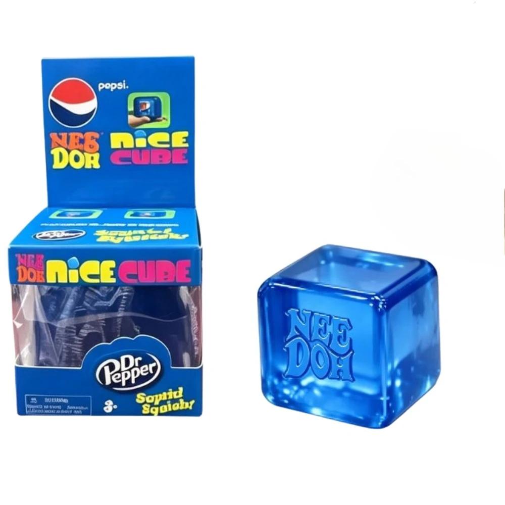 Новая игрушка Dr Pepper Squishy в слепой коробке Снятие стресса Мягкий сжимаемый кубик-фиджет для взрослых Тревожность Сенсорный фестивальный подарок
