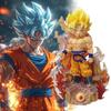 Son Ball Dragon Goku Super Saiyan One Figurine Anime Xmas Room Ornament Model