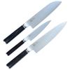 Set of 3 Knives Petty a Cutlery Manufacturer Founded In Stainless Home Gift (Santoku Gyuto) [Musubi] "Mitsubishi Knife, Long-established 1896" Meat,