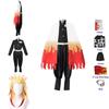 High-quality Demon Slayer Kimetsu No Yaiba Rengoku Kyoujurou Cosplay Costume Kimono Robe Suit Perfect For Halloween And Parties