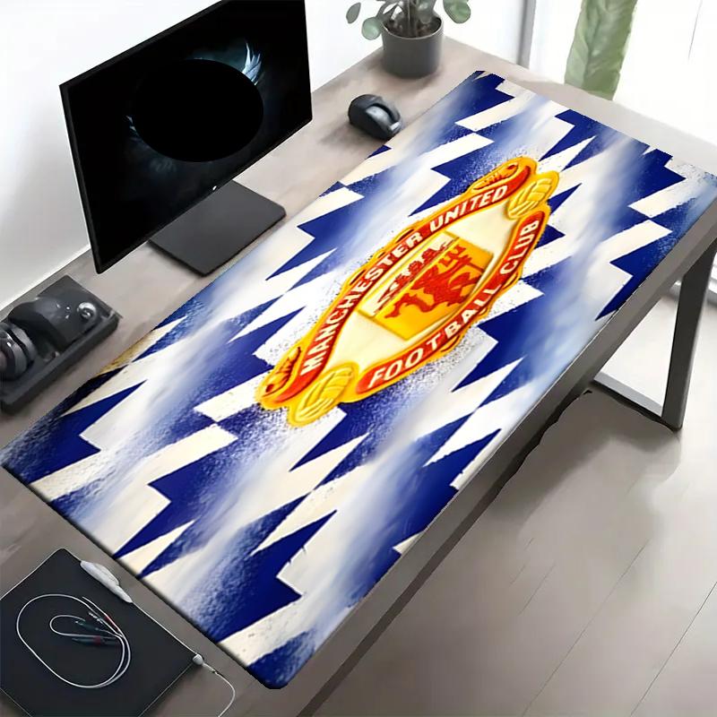 Football team Print Mouse Pad, Anti‑Slip Desktop keyboard Mat, for PC Laptop Gaming Working Daily Use, Cool Festival Surprise Gift
