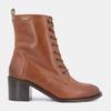 Women's Lapera Tan Lace-up Heeled Ankle Boots