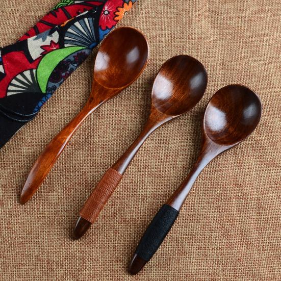 17 см кухонная экологически чистая деревянная ложка для супа