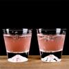 Fuji Tajima Glass Sakura Rocks Glasses x 2 Pair Set Grand Prix Edo Edo 60th Overseas Celebration Made in Paulownia Wood Includes Views of Mount Fuji x