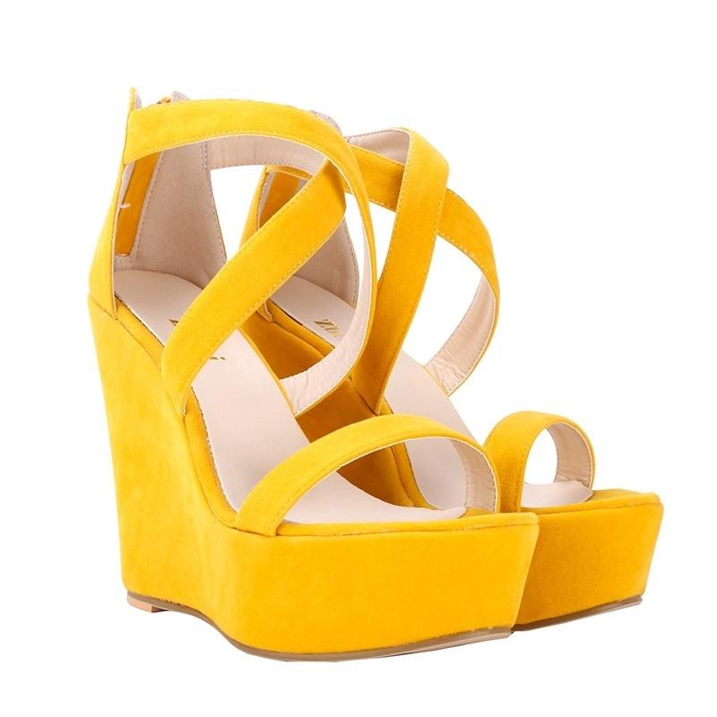 Модные женские босоножки с открытым носком на высоком танкетке, сексуальные клубные туфли на каблуке 12 см, свадебная обувь для вечеринок в стиле OL