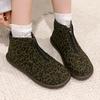 Fashion 2025 Winter Women Leopard Ankle Boots Flats Sport Shoes New Trend Gladiator Casual Suede Sneaker Cozy Walking Snow Botas Mujer