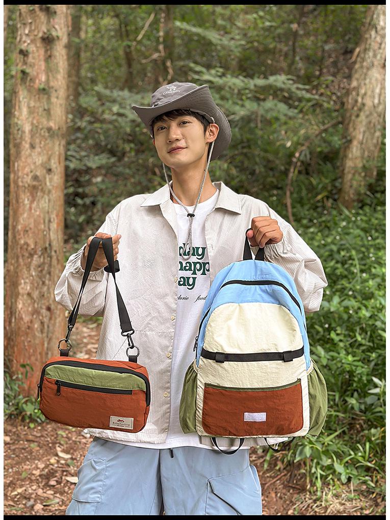 Новый легкий спортивный рюкзак Mountain Series Color Block — дышащий, складной, идеально подходит для путешествий и альпинизма.