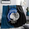 Atalanta BC Printed Flannel Blanket, soft throw for bedroom sofa, washable,soccer fan merchandise, great gift.