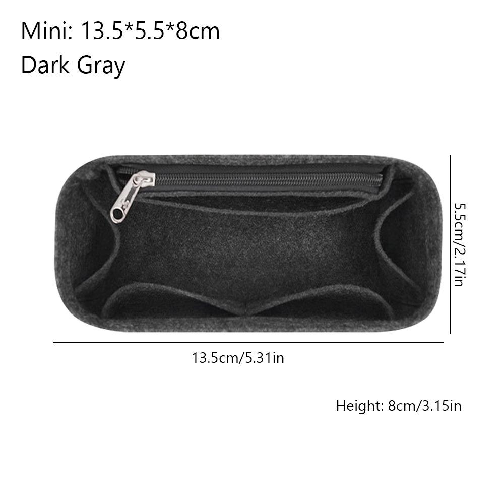 Фетровая сумка-вставка для сумочки, большая вместимость, много карманов, внутренняя сумка, организация хранения, портативный вкладыш для кошелька для Loewe Puzzle