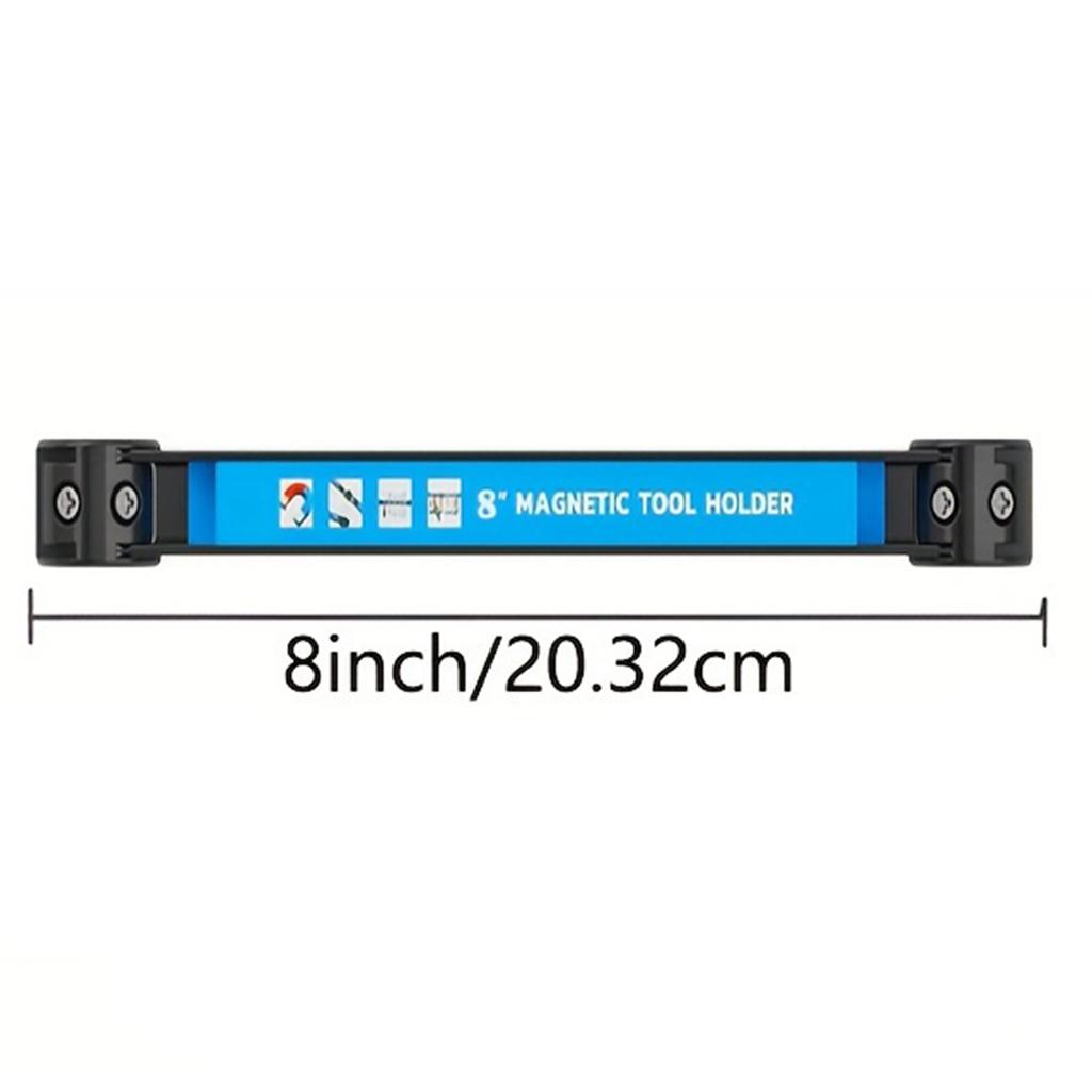 8,12,18,24-дюймовый Магнитный держатель для инструментов Сверхмощный держатель для инструментов, Металлическая органайзер-стойка для экономии места Инструмент для мастерской, гаража, дома