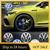 2026 Новые Для VOLKSWAGEN VW 4 шт. 56/60/65/70/75 мм Центральные колпачки ступицы колеса автомобиля Наклейка Значок Для Volkswagen VW B5 GTI Golf 5 7 Caddy