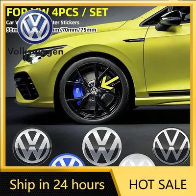 2026 Новые Для VOLKSWAGEN VW 4 шт. 56/60/65/70/75 мм Центральные колпачки ступицы колеса автомобиля Наклейка Значок Для Volkswagen VW B5 GTI Golf 5 7 Caddy
