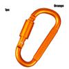 Outdoor Accessories Safety Spring Clips Keychain Buckles Climbing D Carabiner Camping Hiking Hooks
