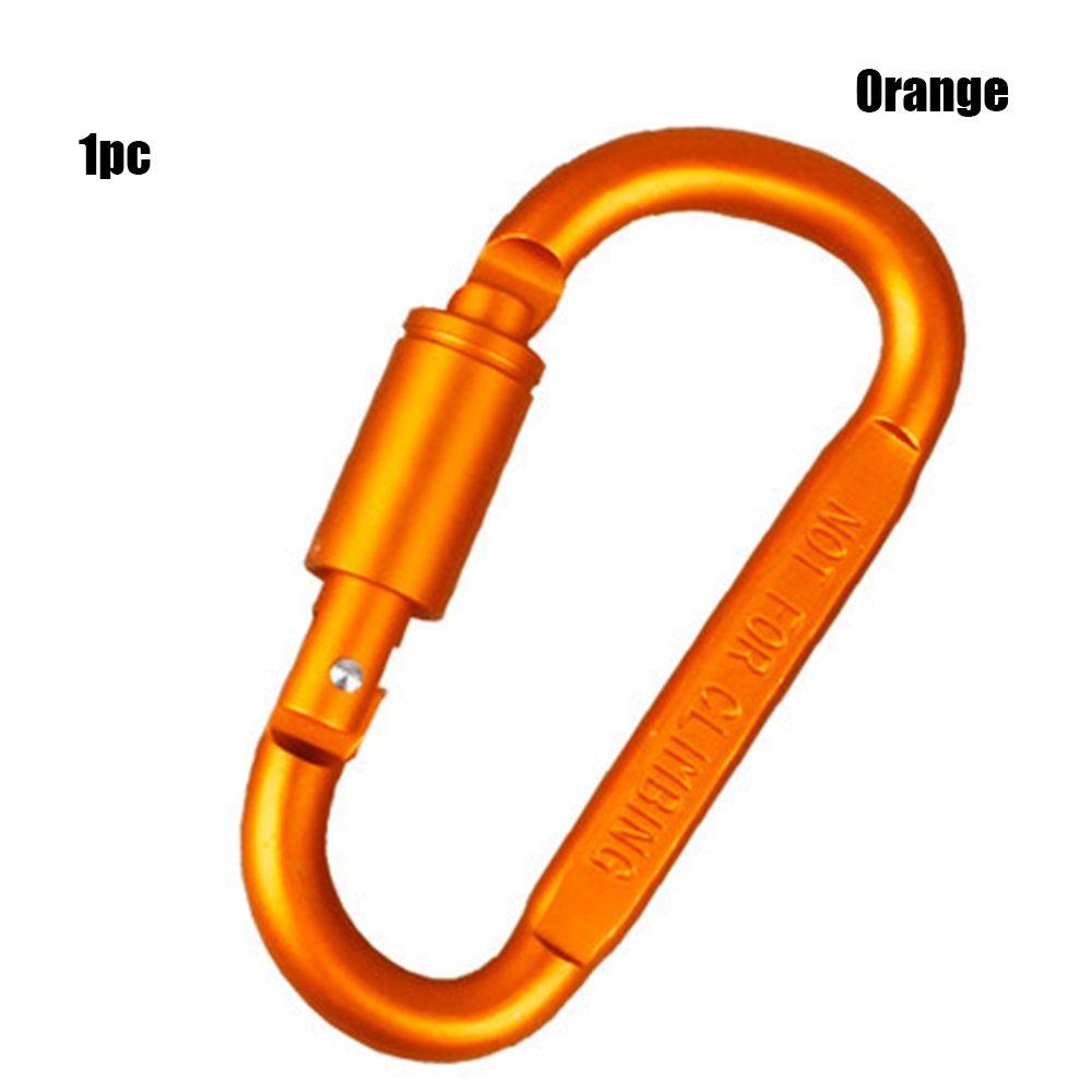 Outdoor Accessories Safety Spring Clips Keychain Buckles Climbing D Carabiner Camping Hiking Hooks