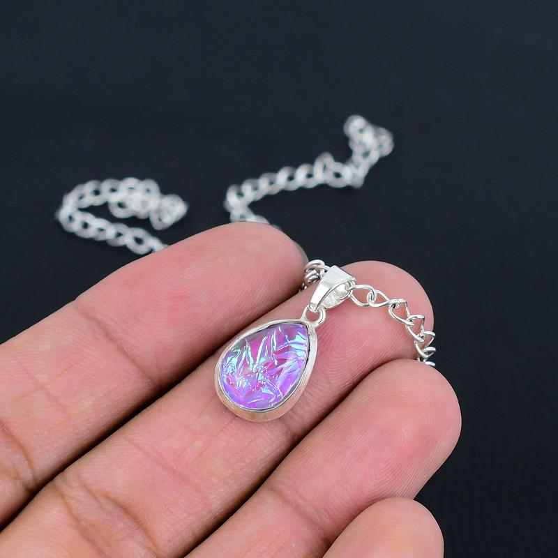 Кулон с натуральным опалом, изготовленный вручную из полированного серебра 925 пробы, с современным дизайном, подарок на свадьбу, день благодарения