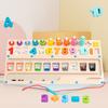Children'S Wooden Color Classification Magnetic Counting Beads Shift Magnetic Pen Early Education Educational Toys