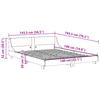Solid Wood Bed Frame without Mattress Wax Brown 140 x 190 cm Pine Wood