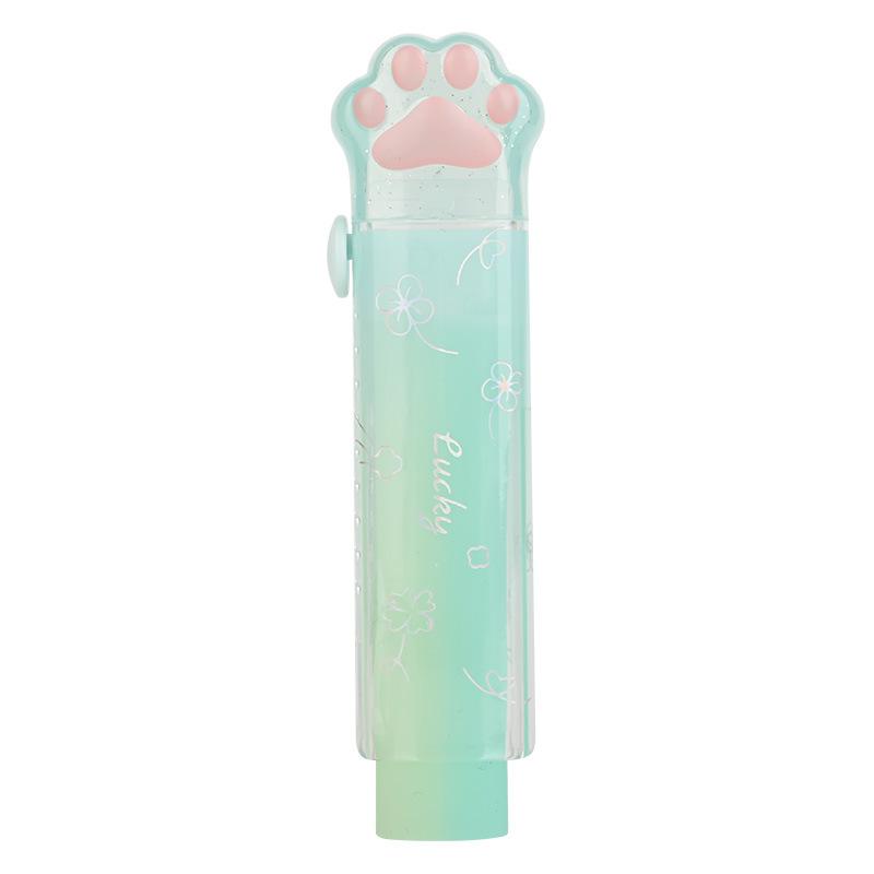 Ластики для карандашей Jelly Color, ластики Kawaii Cat Paw, резиновые ластики для школы, письменные принадлежности, корейские канцелярские принадлежности для детей, подарки для офиса