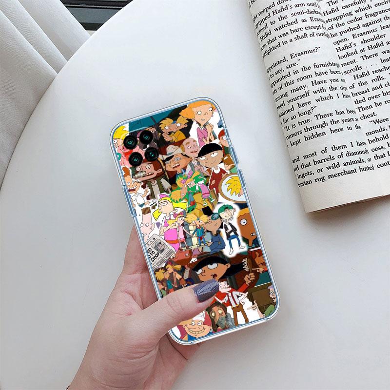 S-Special Hey A-Arnold Transparent Phone Case for Motorola Moto E22I E22S E22 E32 E40 E7 E7I G Plus Power Play Stylus G22 G14