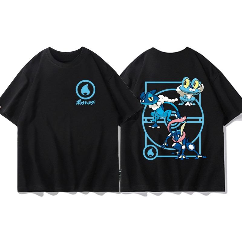 2026 Summer Pokemon Charizard Evolution Double Sided Print T-Shirt Oversized Couple & Family Tee for Travel & Sports