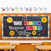 Classroom Bulletin Board Decoration Set Welcome Banner Wall Door Decor Colorful Classroom Decorations for Kindergarten Preschool Elementary Middle