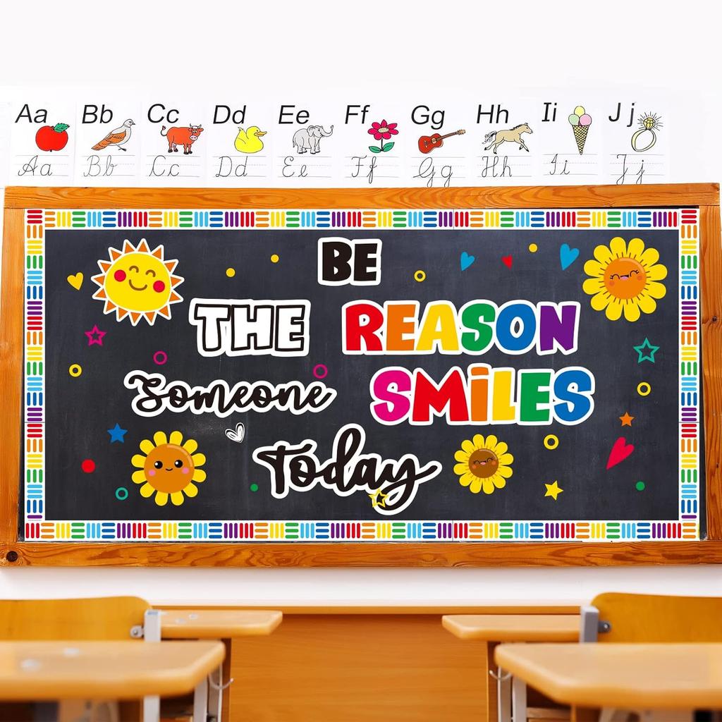 Classroom Bulletin Board Decoration Set Welcome Banner Wall Door Decor Colorful Classroom Decorations for Kindergarten Preschool Elementary Middle