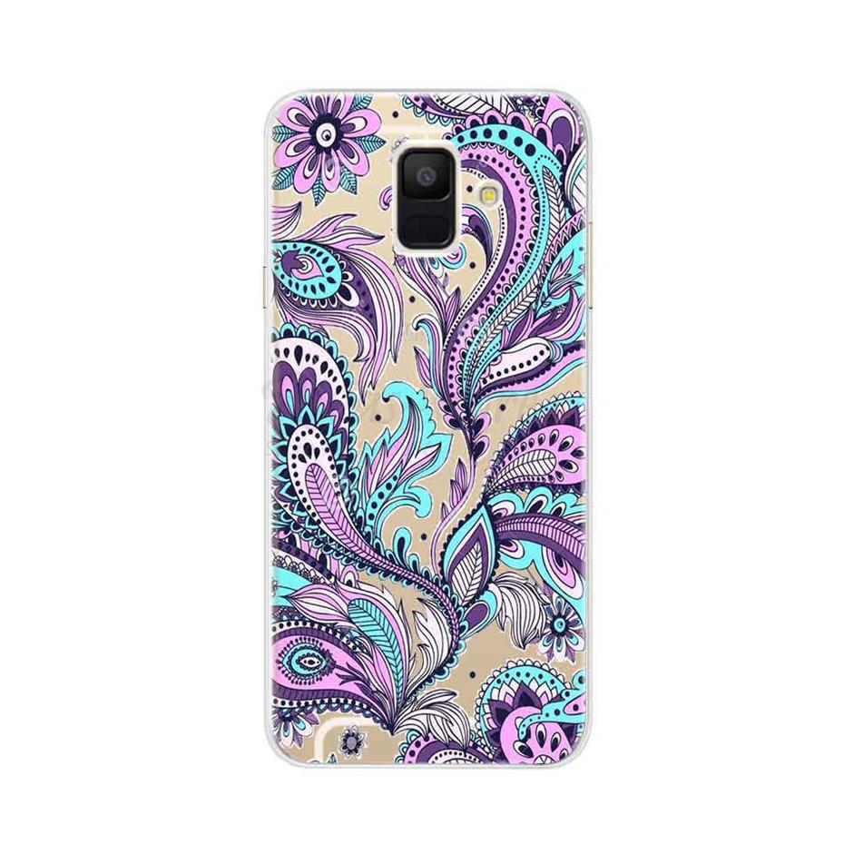 Чехол для Samsung Galaxy A6 2018 Прозрачный Мультяшный Мягкий ТПУ Силиконовый Чехлы для Телефона Задняя Крышка для Samsung Galaxy A6 A 6 Plus 2018