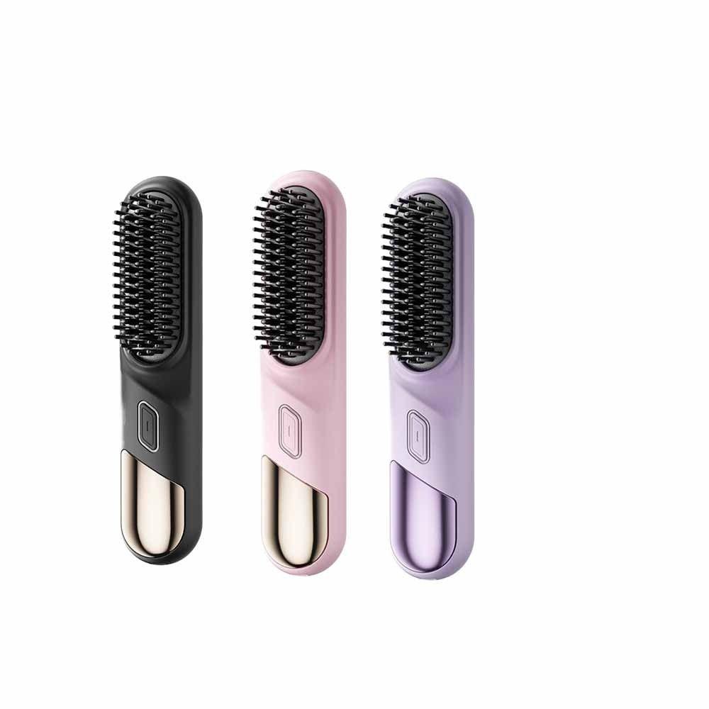 Anti-Scald Design Wireless Hair Straighteners Electric Straightening Comb Travel Styling