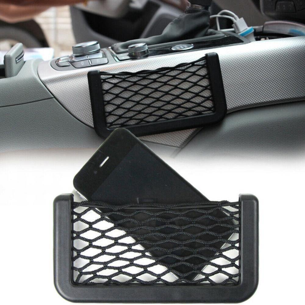 Nets Car Organizer Car Storage Bag Seat Back Phone Holder Car Mesh Net Holder Back Sundries Pocket