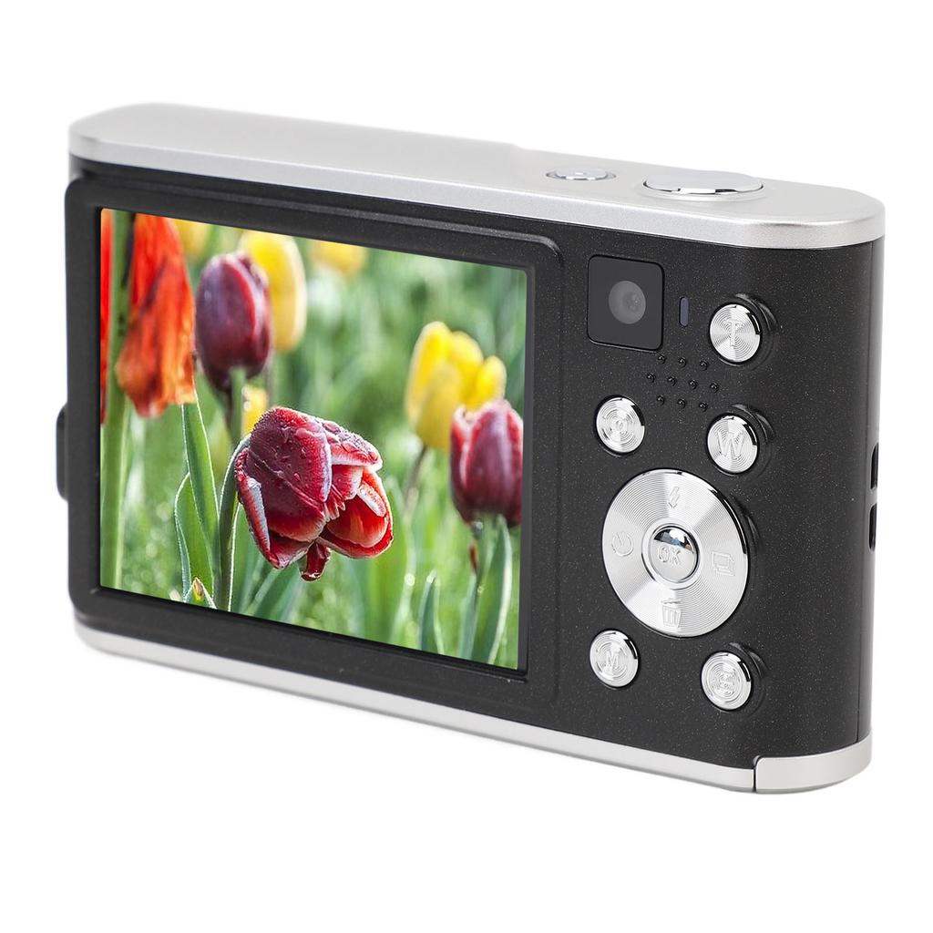 4K Digital Camera 2.8in IPS Screen 48MP Autofocus Kids Selfie Camera with Front Rear Dual Camera 16X Digital Zoom for