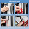 Door Seal Soundproof Kit for Tesla Model Y 2019-2025 Juniper Highland Rubber Weather Draft Seal Strip Wind Noise Kit