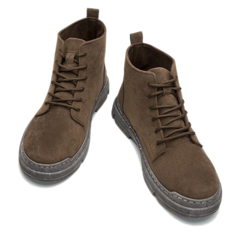 Осень и зима новая теплая мужская обувь средняя высота берца ботинки Мартина рабочие ботинки мужская обувь дышащие утолщенные мужские ботинки внешняя торговля