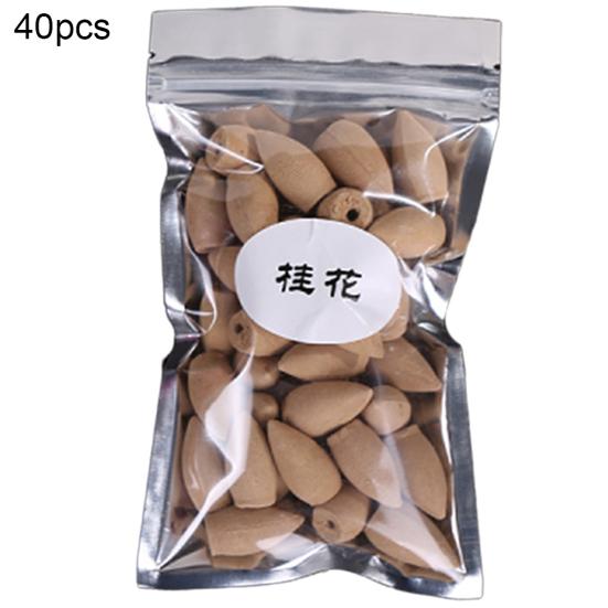 40 шт., конусы для очистки воздуха, аромат, буддизм, дым, обратный поток, благовония, аромат, специи