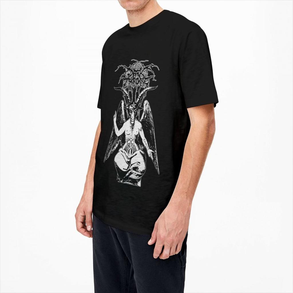 Darkthrone Band Death Metal Accessories Футболка для мужчин и женщин Винтажная футболка из чистого хлопка с круглым вырезом и коротким рукавом Одежда больших размеров