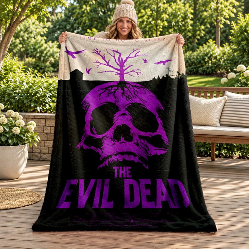 Evil dead blanket Flannel Blanket Soft Cozy Plush Throw for Sofa Bed Lightweight Home Decoration Gifts for Christmas various holidays