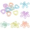High Quality 10Pcs Pendants for Necklace Earring Making Fashion Creative Love Heart Beads Hollow Handmade DIY Jewelry Accessories Acrylic