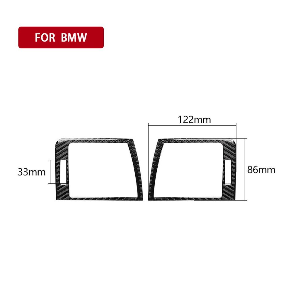 Carbon Fiber Dashboard Air Vent Outlet Cover Trim For BMW 3Series E46 1998-2005