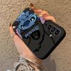 Мягкий чехол для телефона Disney Стич Мультяшный для Samsung Galaxy Серии A - Черный