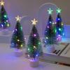 Colorful Lights Luminous Xmas Tree LED Xmas Tree Ornament Tabletop Christmas Trees  Children Gifts