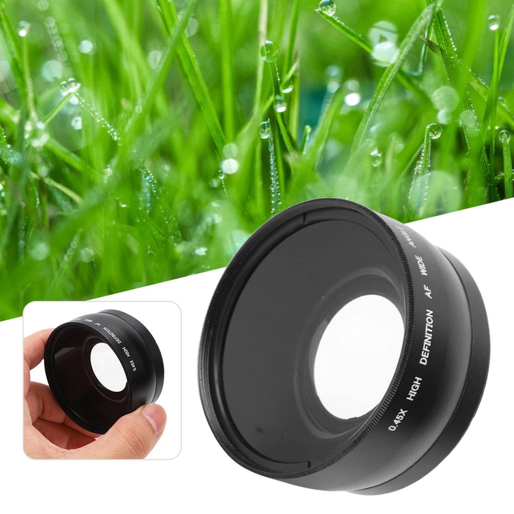58mm Macro Lens for Cameras and Video Wide Field of Landscape Includes Lens Storage Bag JSR-1151 0.45X Wide-Angle Cameras, View, Photography,