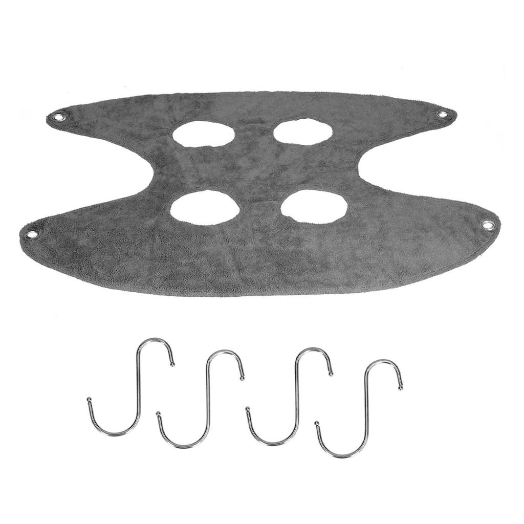 Слинг для груминга питомца Слинг-гамак для груминга собаки Помощник для купания, мытья, стрижки ногтей L Серый