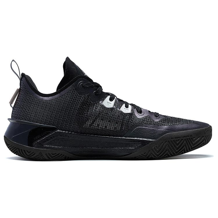 Li Ning Liren 3 V2 Обсидиан Низкие Высокопроизводительные Баскетбольные Кроссовки Спортивная Обувь Унисекс Черные ABAT057-19