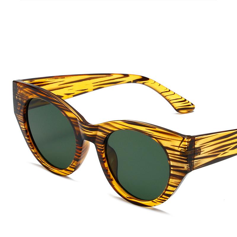 Неполяризованные модные солнцезащитные очки «кошачий глаз», цветные, овальные, стильные, солнцезащитные очки большого размера для женщин, украшения, оттенки для вождения, пешего туризма