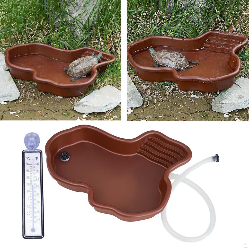Блюдо для купания рептилий, бассейн для кормления, декор для среды обитания, черепаха, вода для змей, бородатых