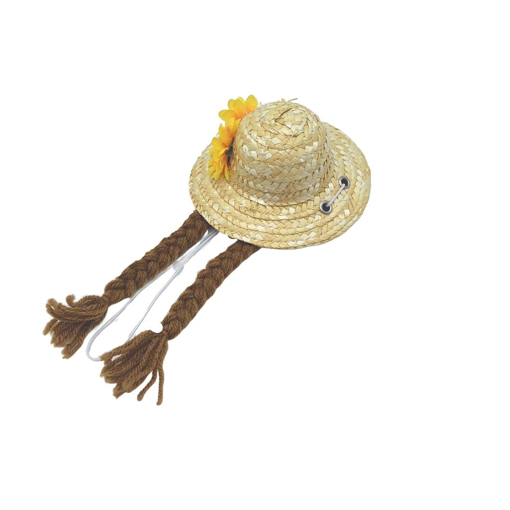 Wig Sunflower Flower Summer Small Hat Pet Hat