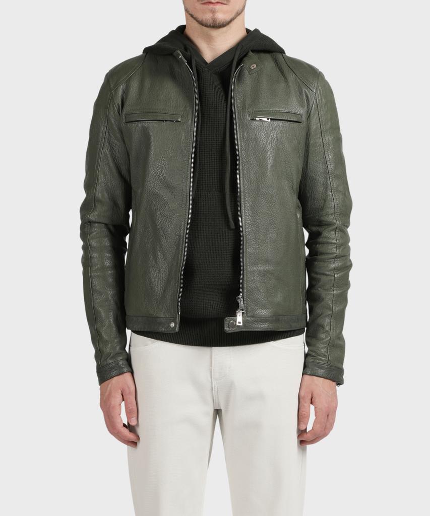 Panicale Green Blouson Lambskin Jacket