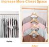 20PCS Wardrobe Hanger Hooks Organizer Connect Multifunction Cascading Plastic Bedroom Wardrobe Storage Space Saving Coat Hook
